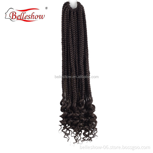 Hot sell wholesale 18inch synthetic hair extensions Senegalese curly twist cheap  new fashion  box  Hair